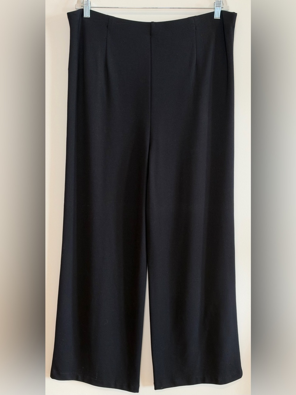 NEW J. Jill Ponte Wide-Leg Black Pants Size XL